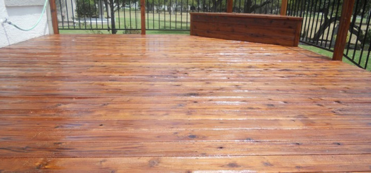 Redwood Decking Refinishing in Fullerton, CA